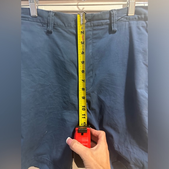 Polo Ralph Lauren Chino Shorts Mens 35 Blue Classic Fit Stretch Cotton Twill - Picture 3 of 6